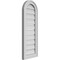 Ekena Millwork Round Top Surface Mount PVC Gable Vent: Functional, w/ 2"W x 1-1/2"P Brickmould Frame, 12"W x 32"H GVPRT12X3202SF - alternate 5